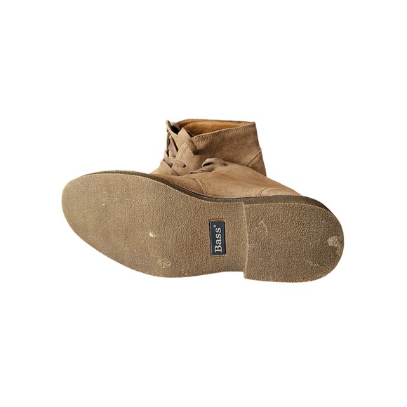 Bass Todd Mens Suede Chukka Boots Desert Boots Beige Lace Up Size 9.5 - Picture 8 of 8